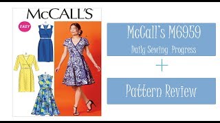 McCalls M6959 Pattern Review Sewing Progress [upl. by Drallim]