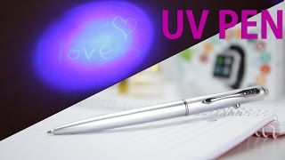 UV pen with invisible ink [upl. by Roper]