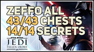 All Chests and Secrets Zeffo Star Wars Jedi Fallen Order [upl. by Ednihek172]