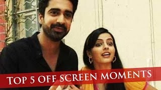 Shlok and Asthas Top 5 OffScreen Moments  Iss Pyaar Ko Kya Naam Doon Ek Baar Phir [upl. by Omsare]