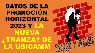 SOY DOCENTE DATOS DE LA PROMOCIÓN HORIZONTAL 2023 Y LA NUEVA ¿TRANZA DE LA USICAMM [upl. by Maher]