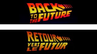 Retour vers le Futur la série animée  Comparaison du Générique [upl. by Anoiek]