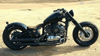 Yamaha XVS 650 Bobber Dragstar VStar 650 Chopper XVS650 Umbau Bobber XVS 650 [upl. by Katherin]