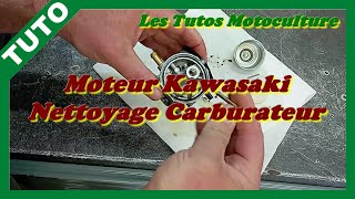 Moteur Kawasaki  Nettoyage carburateur [upl. by Lekcar]