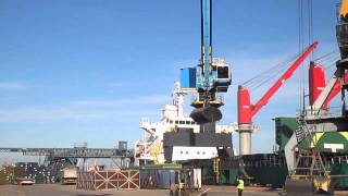 KST is loading its first grain vessel using the ECrane [upl. by Aleka]