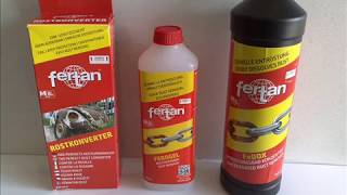 FERTAN ruststop rust converter fedex fedogel test [upl. by Savina991]