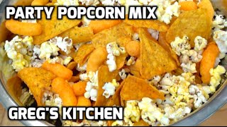 PARTY POPCORN MIX  Gregs Kitchen [upl. by Enahpad430]