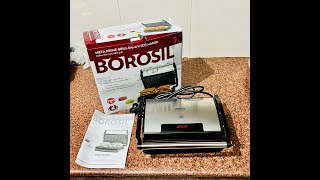 Borosil Meta Prime Grill Sandwich Maker  unboxing griller sandwitches [upl. by Adnohral487]