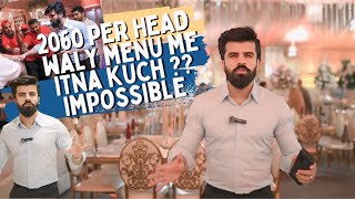 PKR 2060 Rupy Per head waly Menu Me Itna Kch  SIRAJ CATERERS hai na [upl. by Ottinger]