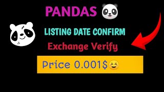 Panda Listing Date  Panda price Panda exchangeneelsky exchangeAirdrop Benfit [upl. by Mcnutt]