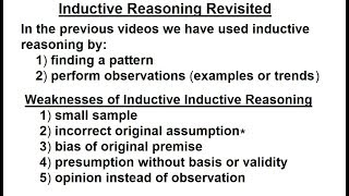 Geometry  Ch 2 Reasoning and Proofs 12 of 46 What is Inductive Reasoning [upl. by Iinde993]