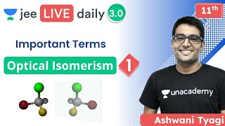 JEE Optical Isomerism L1  Unacademy JEE  IIT JEE Chemistry  Ashwani Tyagi [upl. by Layman]