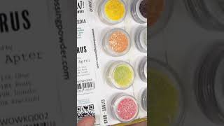 Swatches with WOW Embossing Powder Citrus by Seth Apter WOWEmbossingSwatch [upl. by Ivetts]