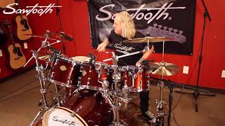 Sawtooth Command Series 7 Piece Drum Set w 22quot Bass Demo with Mike Hansen [upl. by Gaelan769]