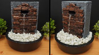 Amazing Home Made Water Fountain Using Styrofoam  DIY Modern Tabletop Water Fountain [upl. by Millicent158]