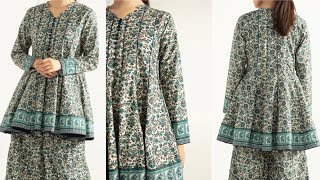 16 Pannel کلیوں والی short designer frock tutorial  Pannel frock cutting and stitching [upl. by Lirba]