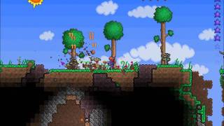 Terraria  Space Gun weapon gameplay [upl. by Atsirtal46]