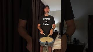 Single strokes vs Double Strokes drums musician alldrumsallthetime drumms [upl. by Grobe]