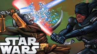 Sith Lightsabers That Break Jedi Blades Legends  Star Wars Explained [upl. by Aimit909]