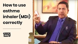 How To Use Asthma Inhaler MDI By Dr Vikram Jaggi  1mg [upl. by Alhahs]