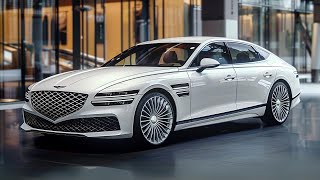 2025 Genesis Electrified G80 Revealed  Greater Range and Longer Body [upl. by Ellenwad]