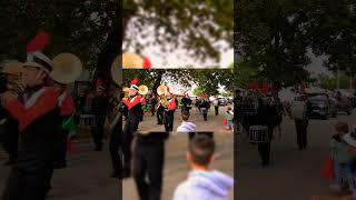 Beardstown Marching Band Routine Beardstown Fall Fun Festival Parade 2024 [upl. by Ynotna684]