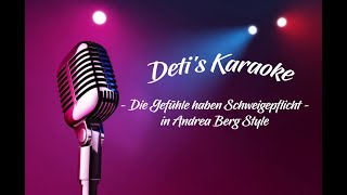 Die Gefühle haben Schweigepflicht  Andrea Berg  Karaoke [upl. by Fanya273]