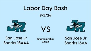 SJ Jr Sharks 15AAA vs 16AA [upl. by Rollecnahc]