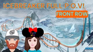 IceBreaker Full POV Front Row  Seaworld Orlando  Orlando Florida [upl. by Manchester]