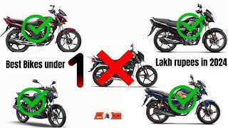 Top 5 bikes under 1 lakh on road in india 2024  best commute bikes for daily use  honest review [upl. by Baer]