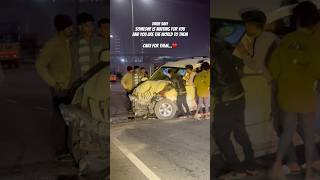 Highway Car Accident❤️‍🩹 accidentcars roadsafety bengaluru motovlog rider sad sadstatus [upl. by Namia]