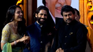 Nagarjuna Introduced Sobhita Dhulipala To Chiranjeevi  Chiranjeevi Fun With Chaitanya amp Sobhita [upl. by Olenolin]