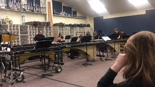 LugoffElgin High School afterschool percussion ensemble piece 2024 [upl. by Yvonne597]