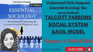 CHAPTER 4Essential Sociology Nitin Sangwan Talcott Parsons Social System AGIL MODEL of Parsons [upl. by Araeic]