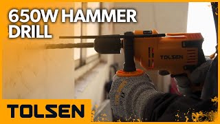 TOLSEN 650W Hammer Drill with Automatic Chuck [upl. by Lev456]