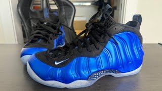 Nike Foamposite One International Blue On Feet Review [upl. by Nived]