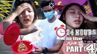 24 HOURS IN THE CAR CHALLENGE PART 4  Aurea amp Alexa [upl. by Nyliahs]