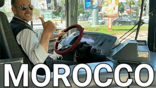 🇲🇦 AGADIR MOROCCO BUS DRIVE FROM AGADIR AIRPORT TO AGADIR CITY 4K HDR [upl. by Yahiya]