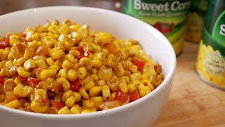 How To Cook Canned Corn  Easy Recipe  Thanksgiving Recipe [upl. by Mizuki]