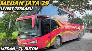 BAGASI BISA BAWA MOTOR  Rilis Bus Medan Jaya 29 Dengan LIVERY Terbaru [upl. by Chassin342]