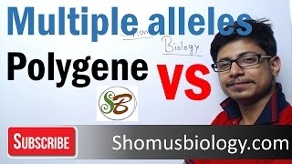 Difference between multiple alleles and polygenic inheritance [upl. by Gallard]