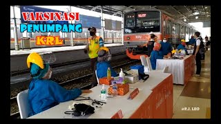 VAKSINASI PENUMPANG KRL [upl. by Yarazed]