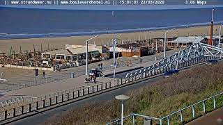 Live Scheveningen Boulevard en Beach Camera 22032020 [upl. by Iduj]