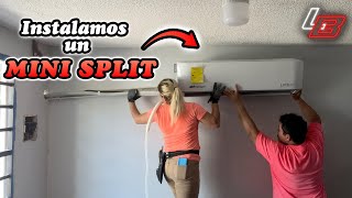 ❄️Instalamos un MINI SPLIT por primera vez 😱🌬  Instalaciones [upl. by Airol]