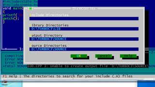 How to set directory of Turbo c 100 proof [upl. by Anglim]