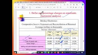 Lecture 9 of Managerial Accounting Financial Statement Analysis [upl. by Ennasus]