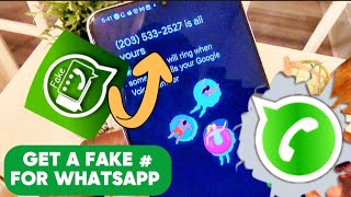 FREE WhatsApp number How to pair a fake phone number with your real phone number [upl. by Norab30]