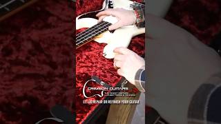 Inlay Replacement Made Easy No Fret Removal Needed Part 1 of 3 guitarbuilder [upl. by Navonoj595]