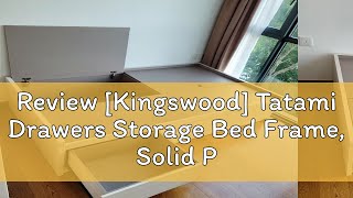 Review Kingswood Tatami Drawers Storage Bed Frame Solid Plywood Available in 3 Sizes [upl. by Jolanta]