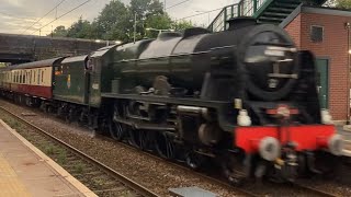 46100 ‘royal Scot’ getting speed at leyland [upl. by Odnaloy686]